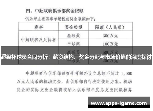 超级杯球员合同分析:薪资结构、奖金分配与市场价值的深度探讨 超级杯球员合同分析:薪资结构、奖金分配与市场价值的深度探讨