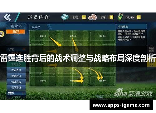 雷霆连胜背后的战术调整与战略布局深度剖析